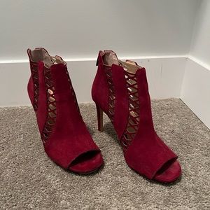 Vince Camuto Red Open Toe Boot